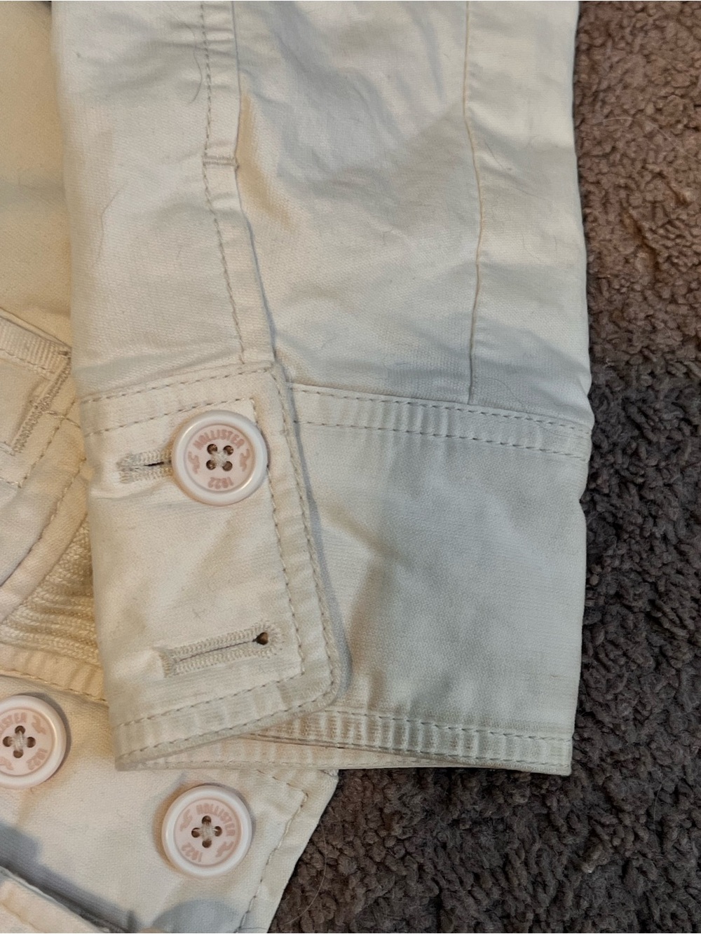 Vintage Y2K Hollister Hooded Bomber Jacket with Sherpa Lining - Picture 6 of 8